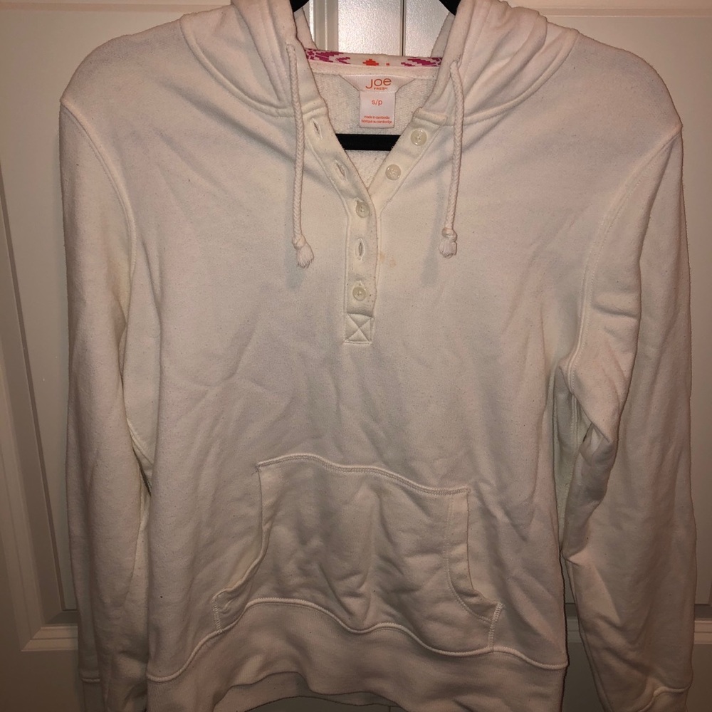 white hoodie